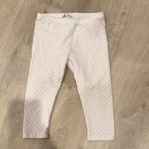 Gucci Kids Light Pink Patterned Leggings